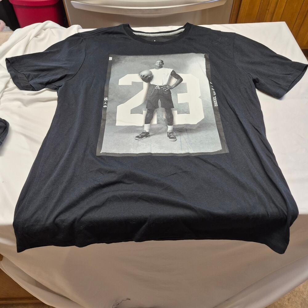 Jordan Michael Jordan 23 Dri-FIT T Shirt Mens Large Black Basketball Graphic
